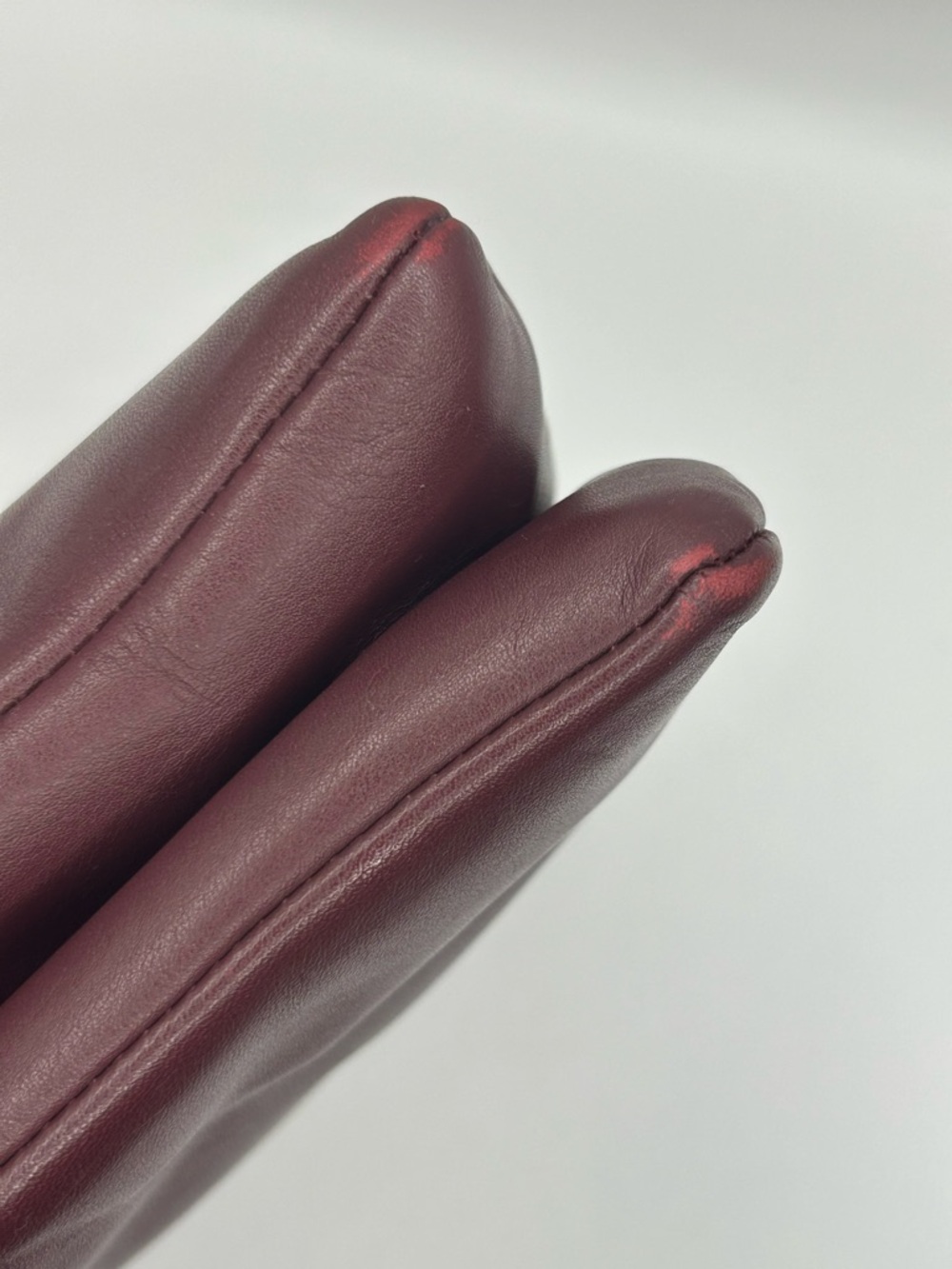 Furla Colorblock Leather Shoulder Bag in Mauve, Burgundy & Cream - Picture 5 of 9